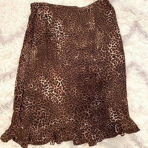 𝅺TOTO N Ko Leopard Skirt